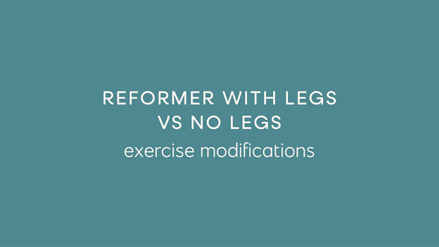 Reformer With Legs Vs No Legs - Exerc...