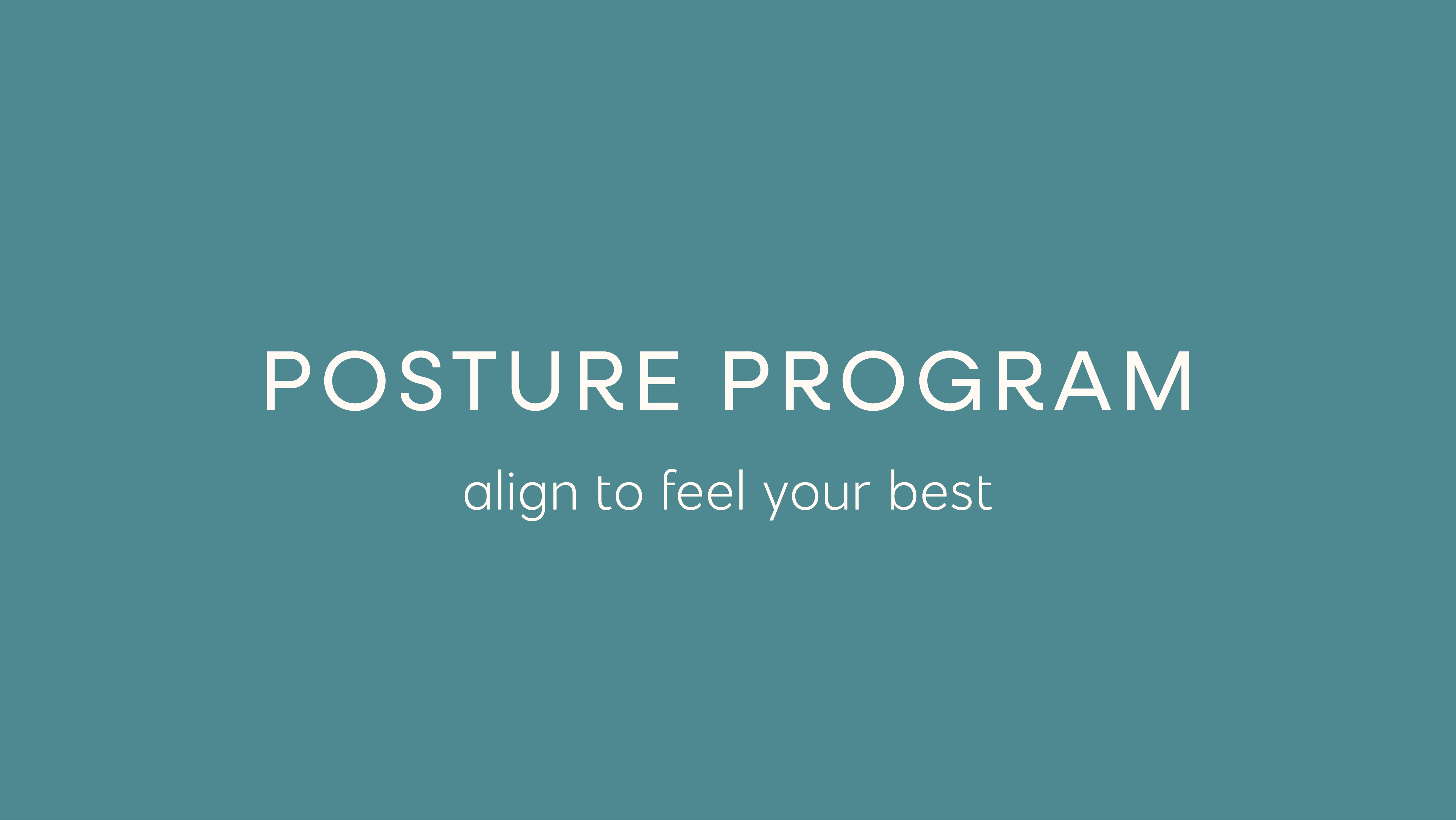 posture program