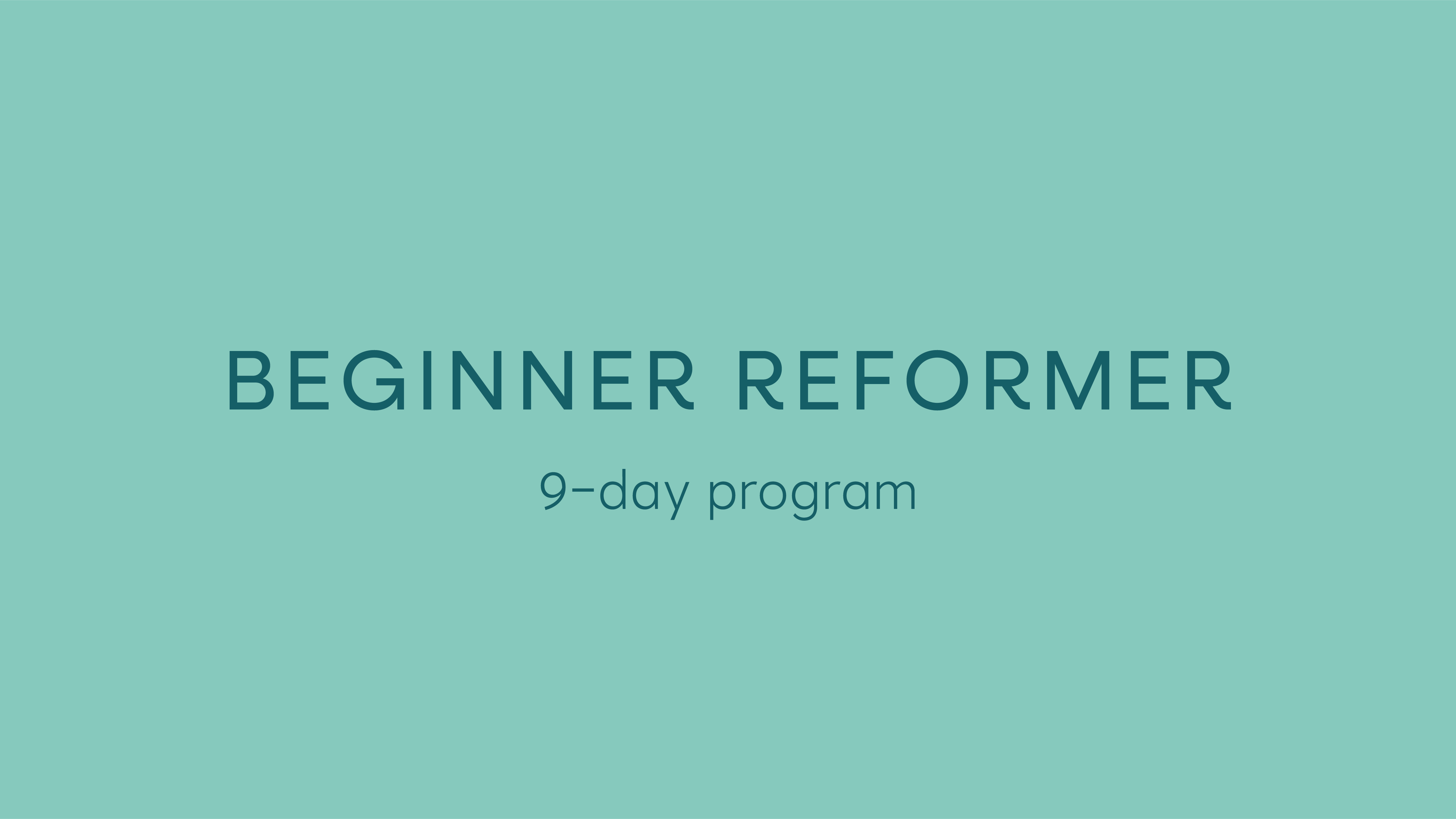 beginner program