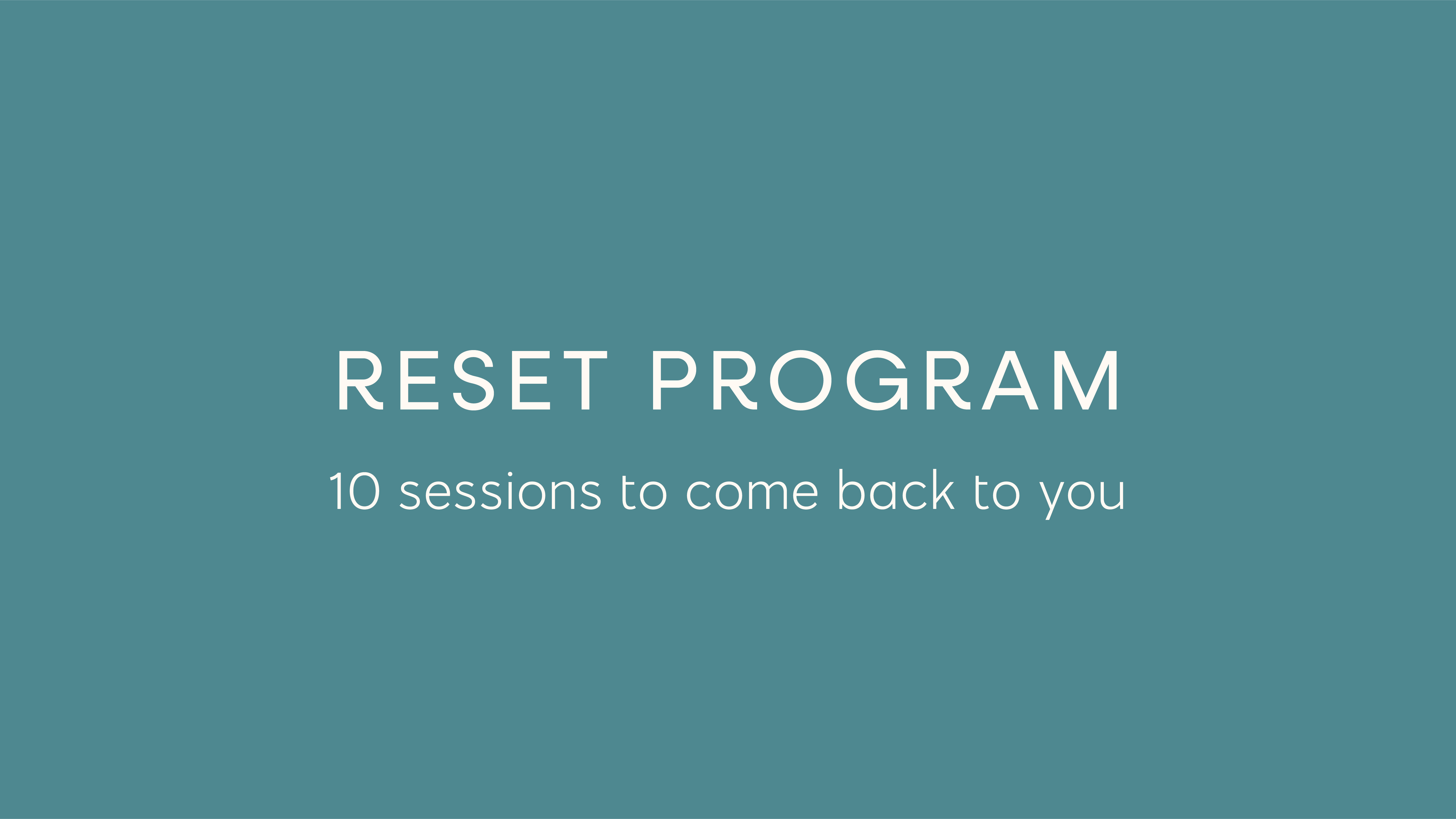 reset program