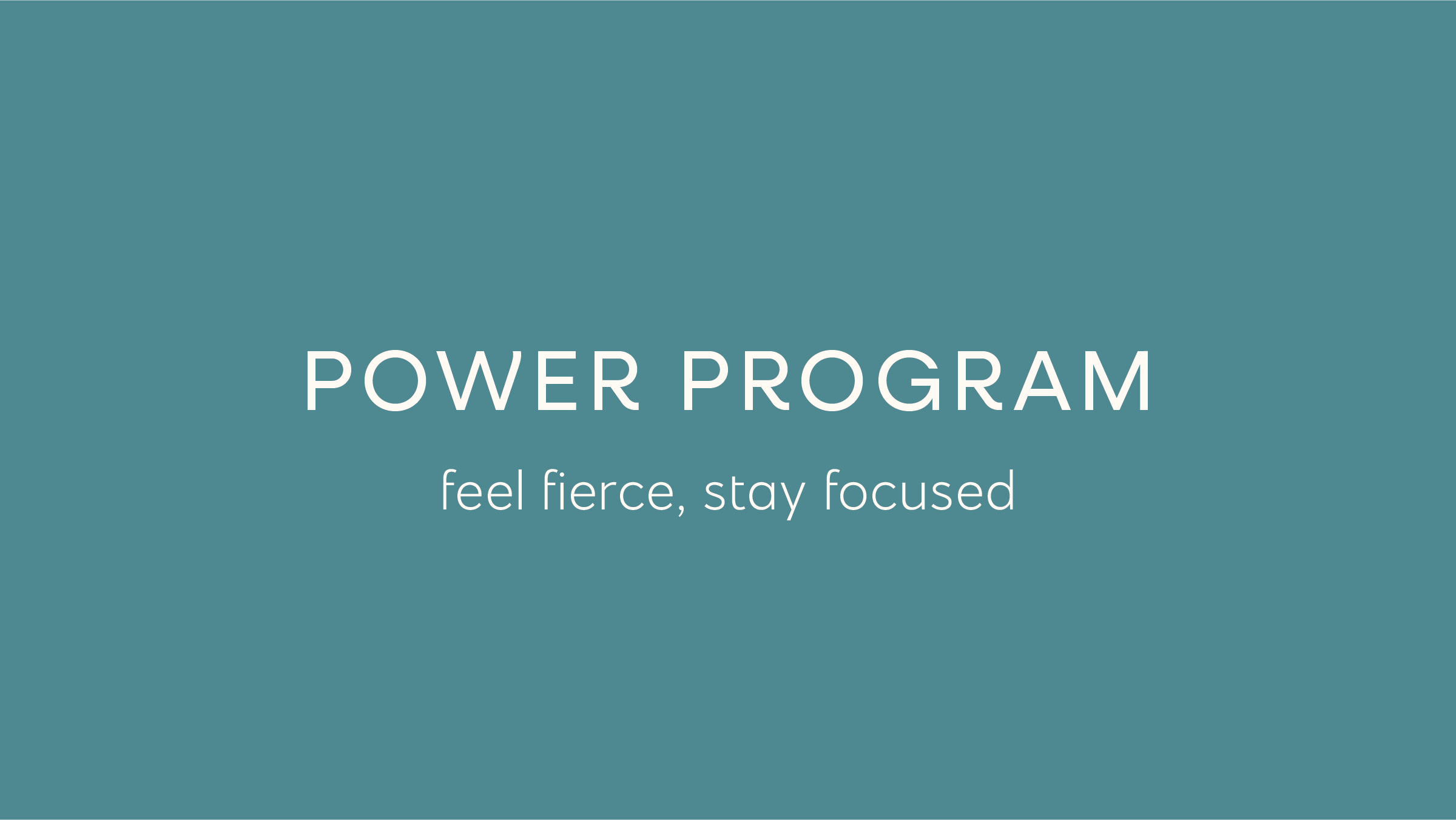 power program