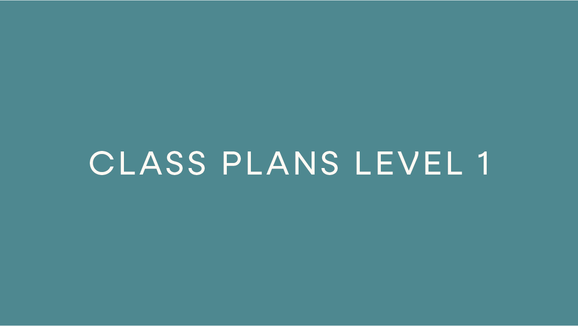 Class Plans Level 1