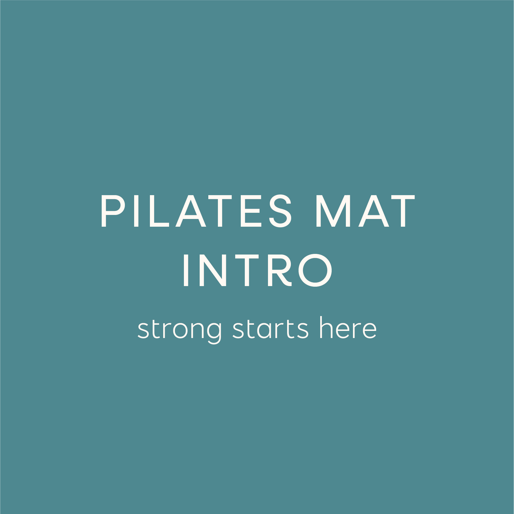 pilates mat intro