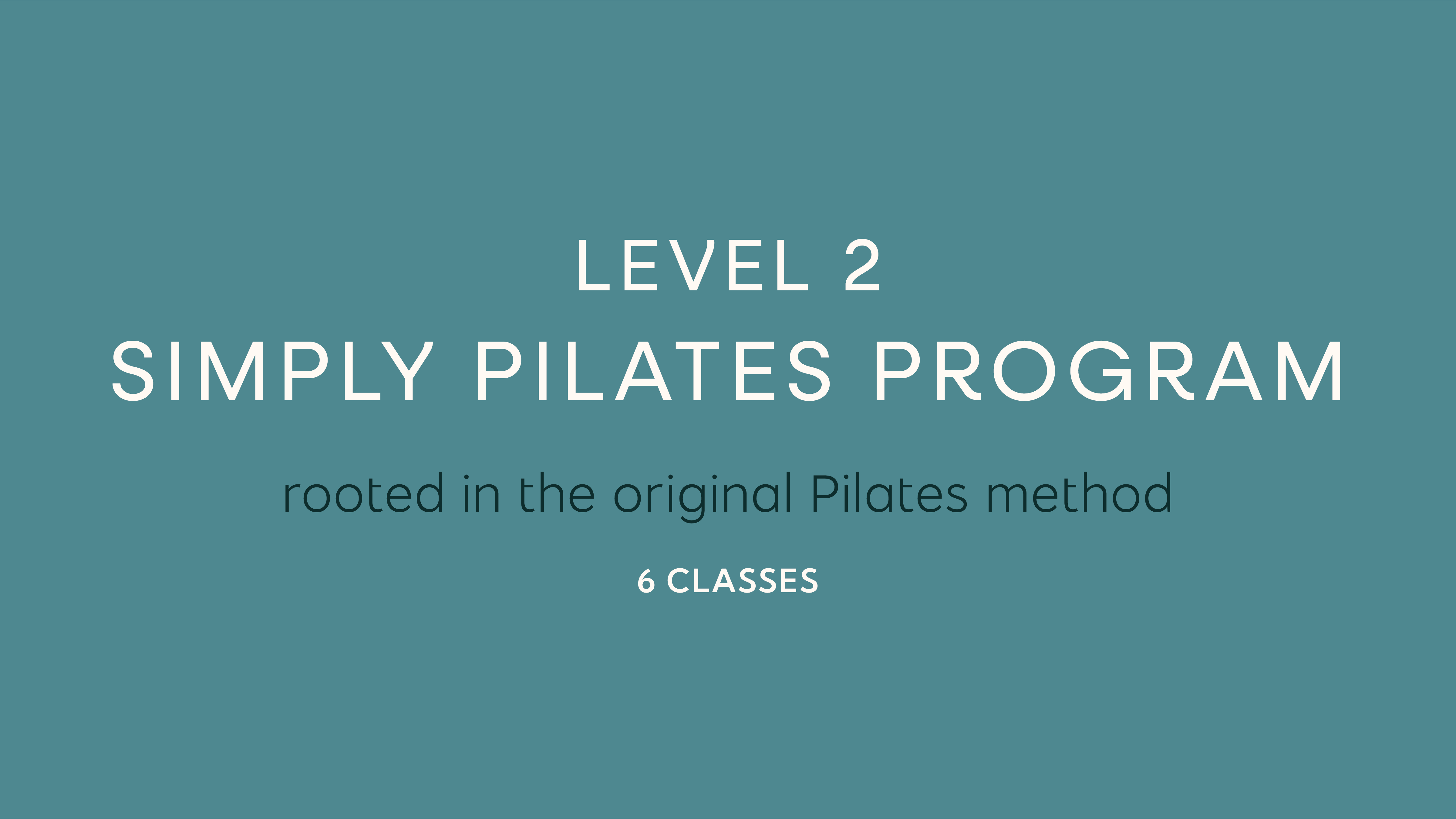 Simply Pilates Level 2