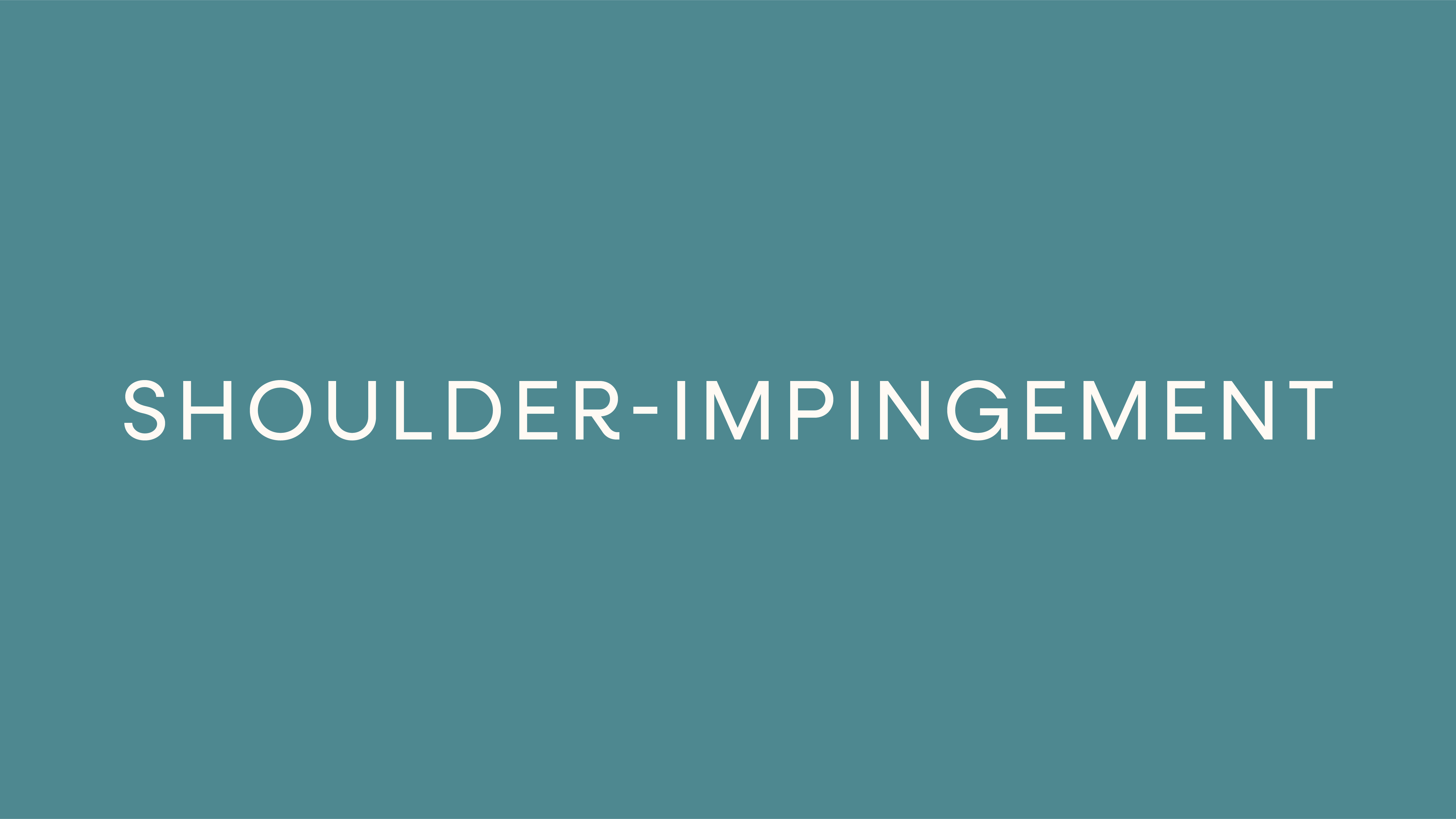 shoulder impingement
