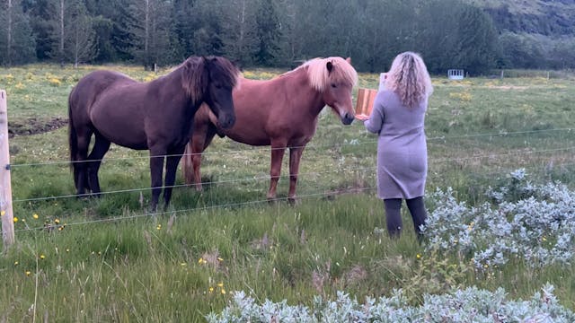 Grandmother Tall with Horses