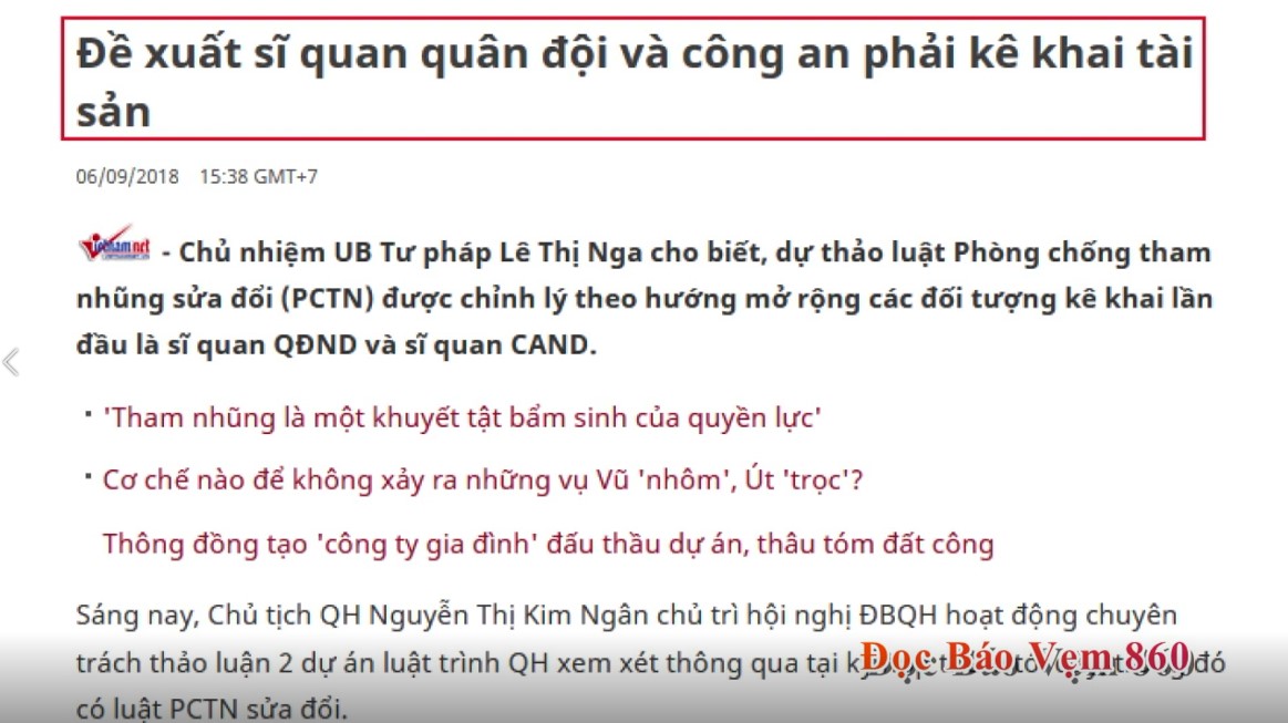 Đọc Báo Vẹm | Show 860