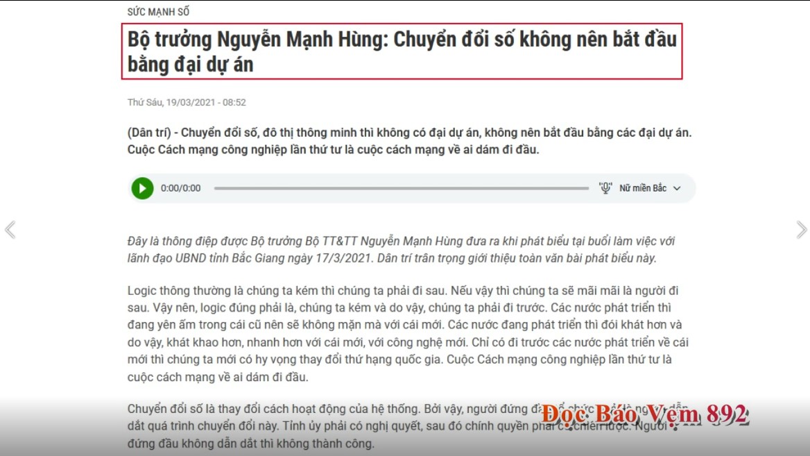 Đọc Báo Vẹm | Show 892