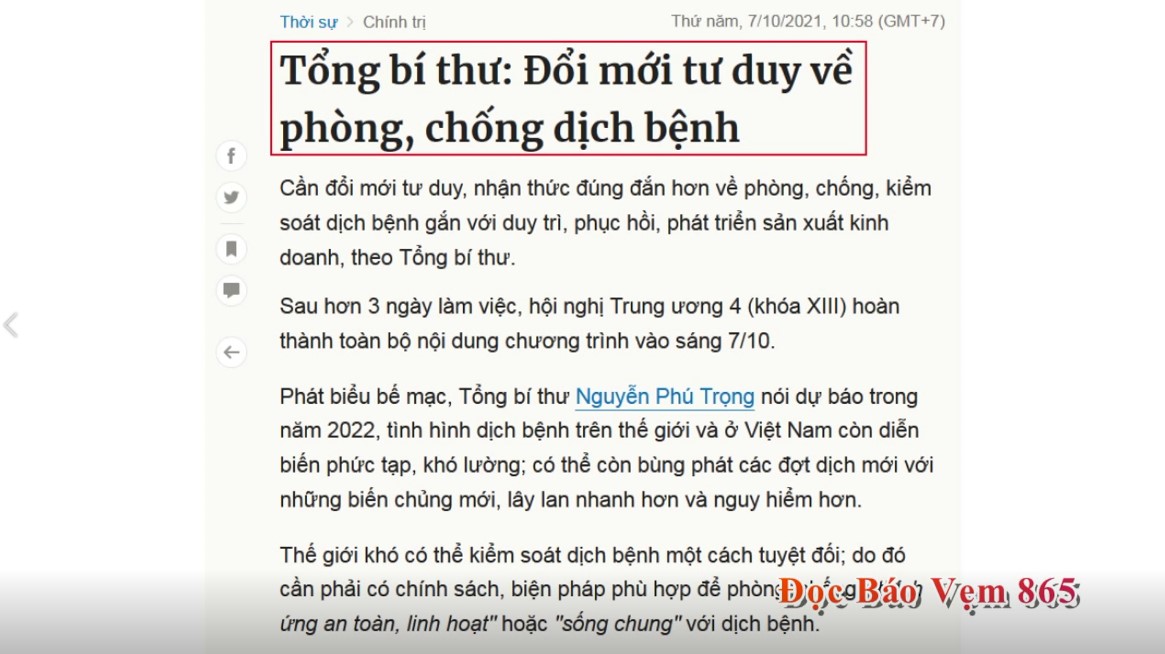 Đọc Báo Vẹm | Show 865