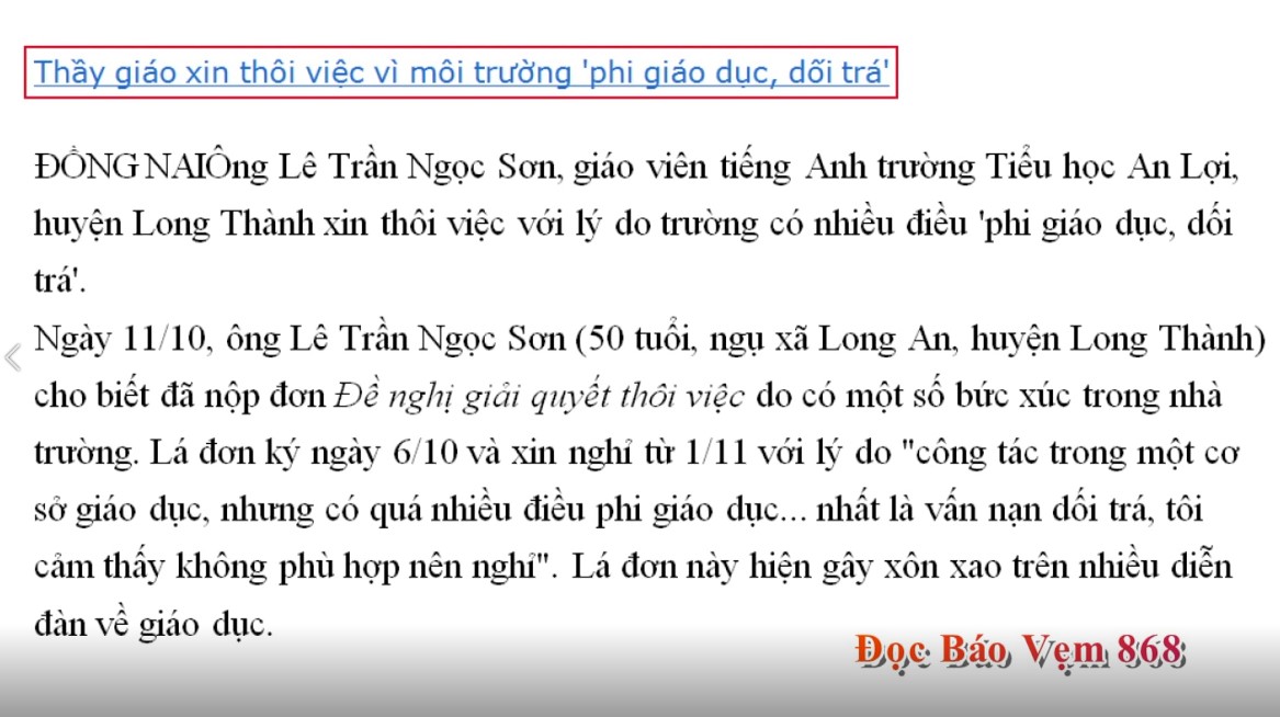 Đọc Báo Vẹm | Show 868