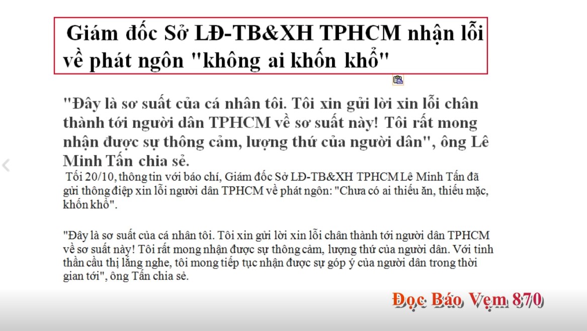 Đọc Báo Vẹm | Show 870