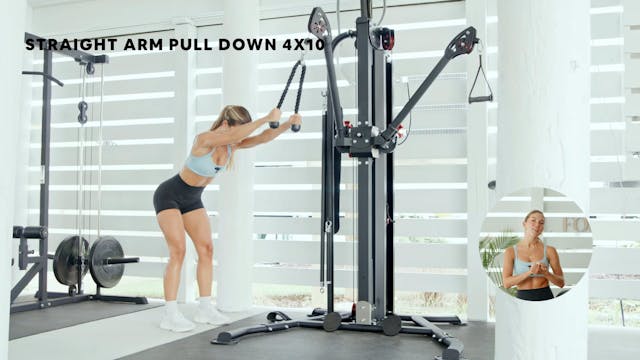 STRAIGHT ARM PULL DOWN (4X10)