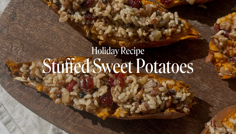 STUFFED SWEET POTATOES