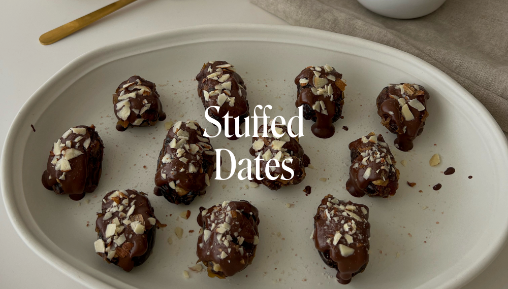 ALMOND BUTTER STUFFED DATES