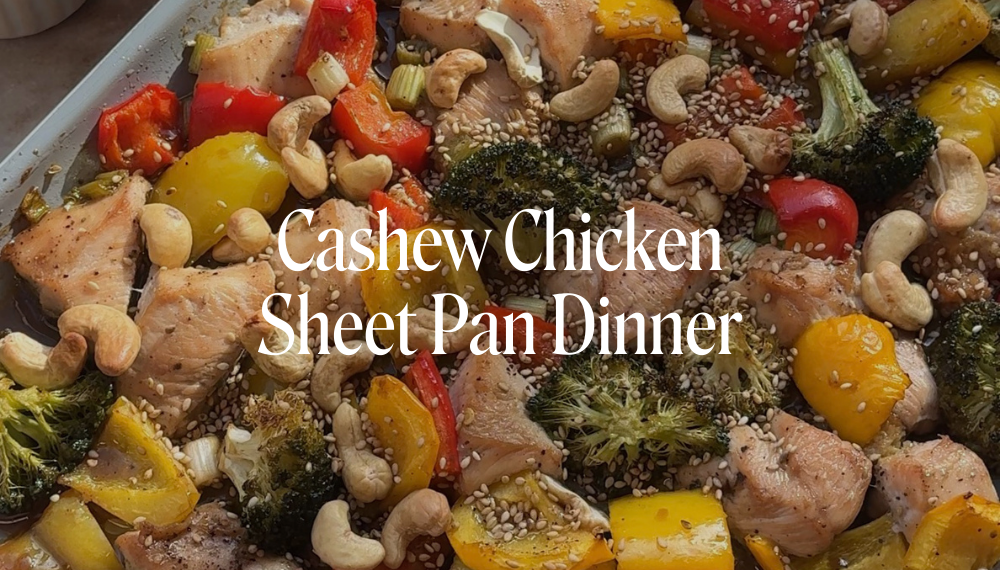 CASHEW CHICKEN SHEET PAN DINNER