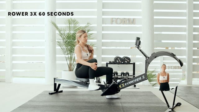 ROWER (3 x 60 SEC.)