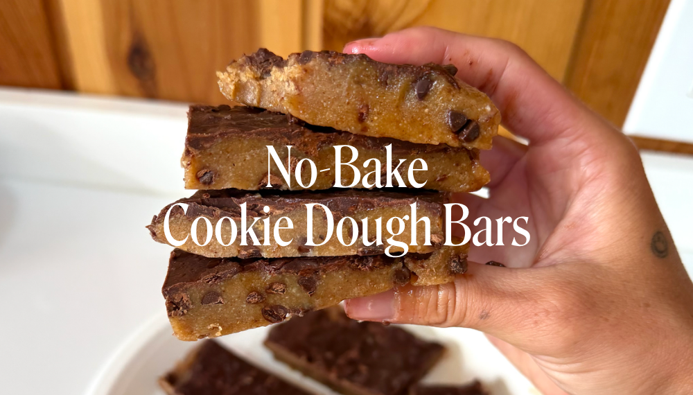 NO-BAKE COOKIE DOUGH BARS