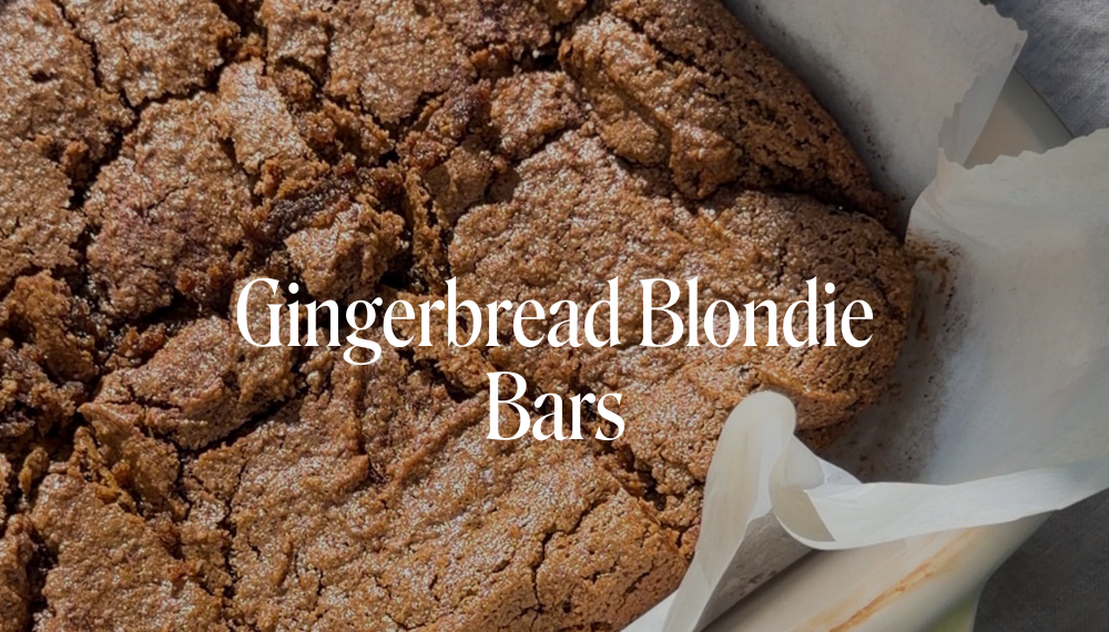 GINGERBREAD BLONDIE BARS