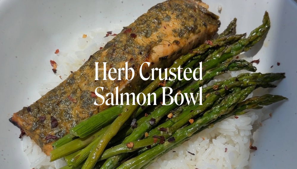 HERB CRUSTED SALMON BOWL