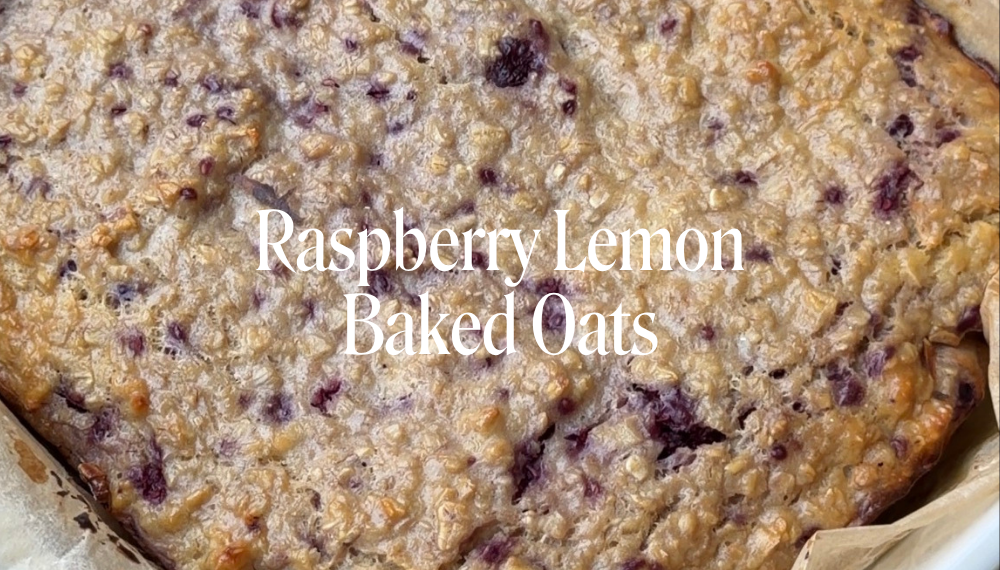 RASPBERRY LEMON BAKED OATS