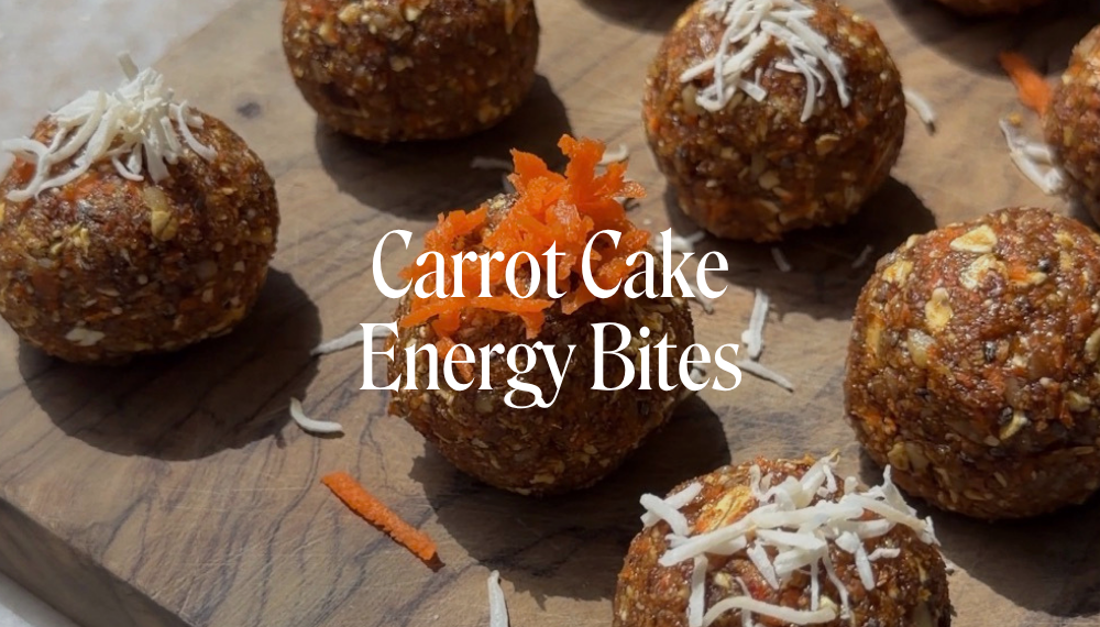 CARROT CAKE ENERGY BITES