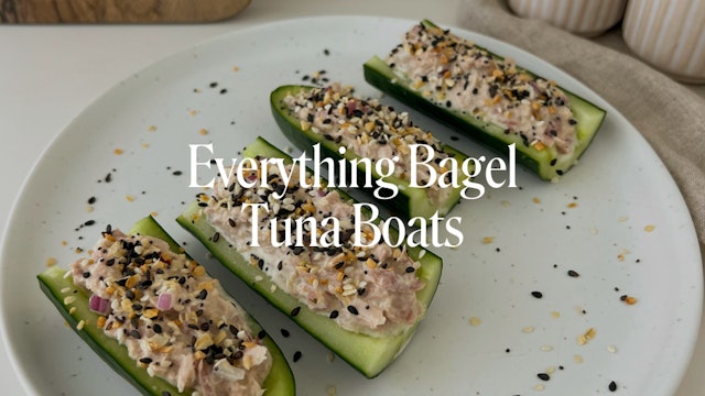 EVERYTHING BAGEL TUNA BOATS