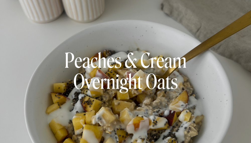 PEACHES & CREAM OVERNIGHT OATS