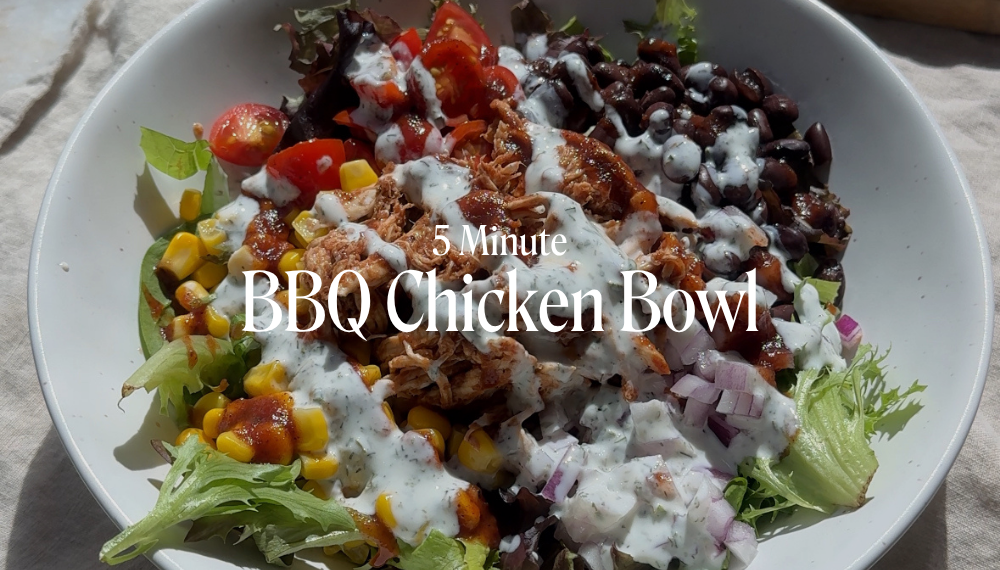 5 MINUTE BBQ CHICKEN BOWL