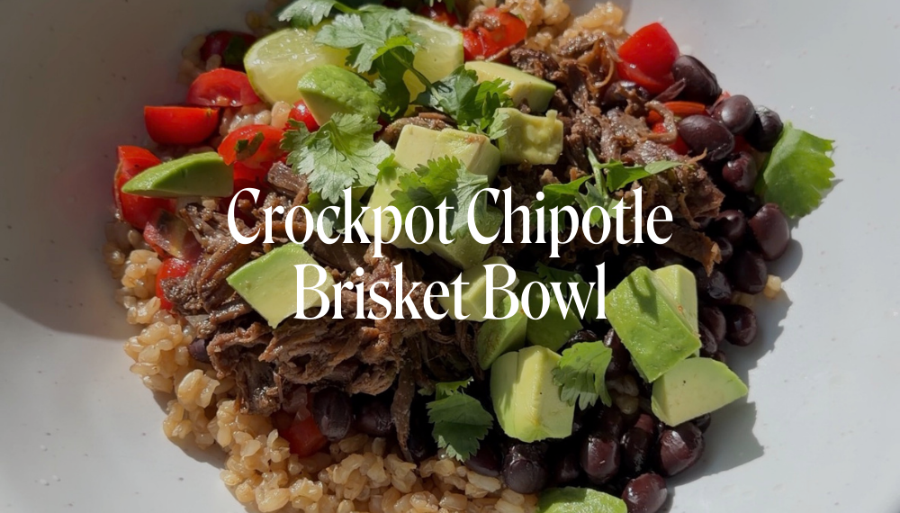 CROCKPOT CHIPOTLE BRISKET BOWL