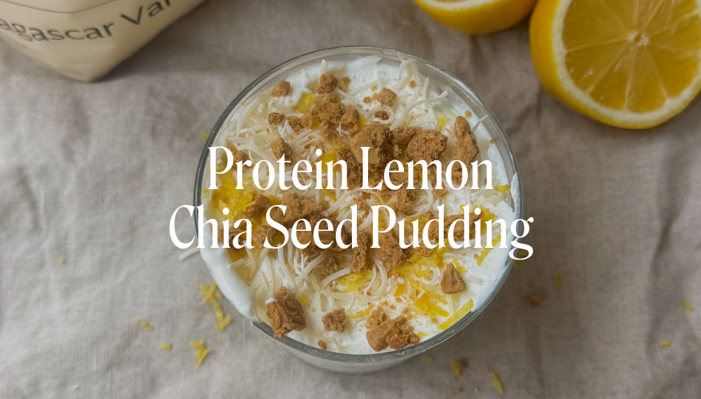 PROTEIN LEMON CHIA SEED PUDDING