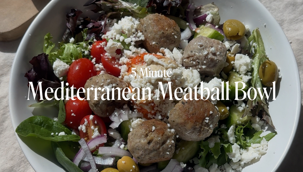 5 MINUTE MEDITERRANEAN MEATBALL BOWL