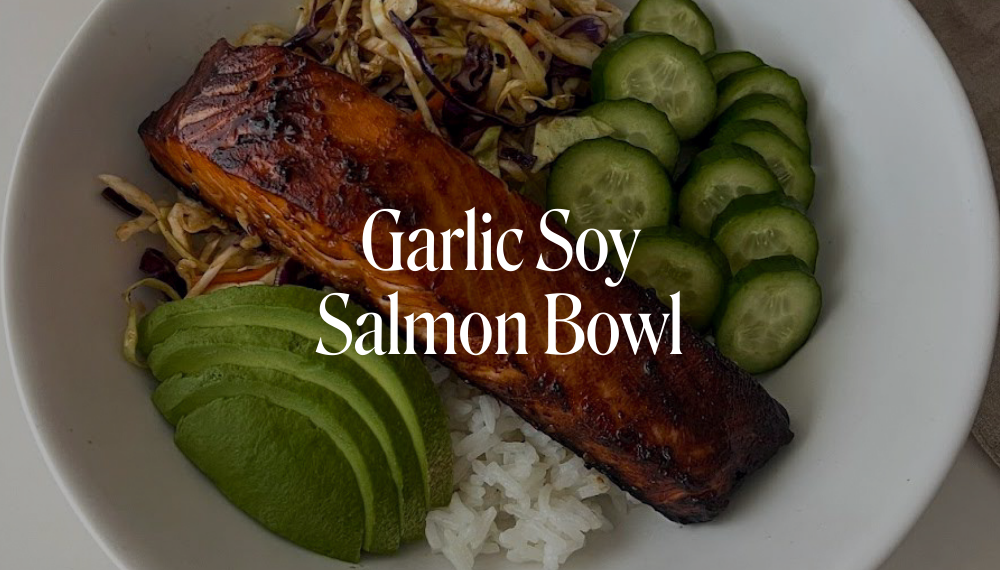 GARLIC SOY SALMON BOWL