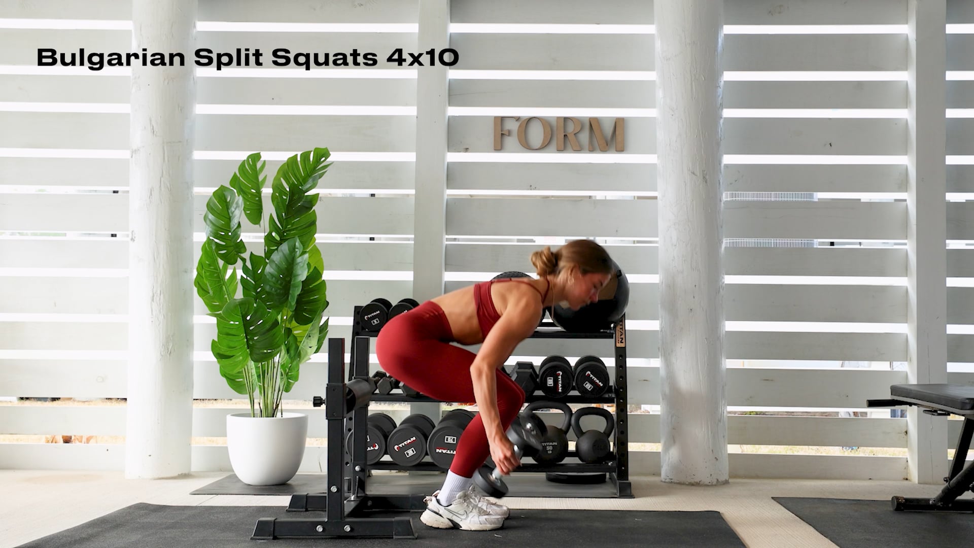 BULGARIAN SPLIT SQUAT (4x10) 