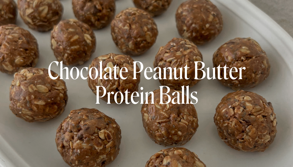 CHOCOLATE PEANUT BUTTER PROTEIN BALLS