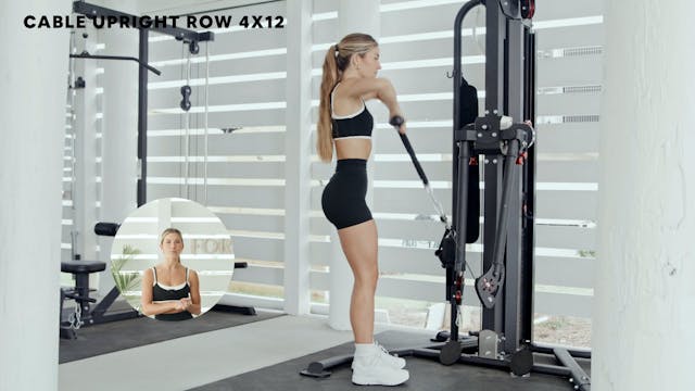 CABLE UPRIGHT ROW (4X12)
