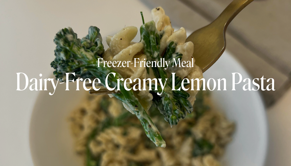 DAIRY-FREE CREAMY LEMON PASTA