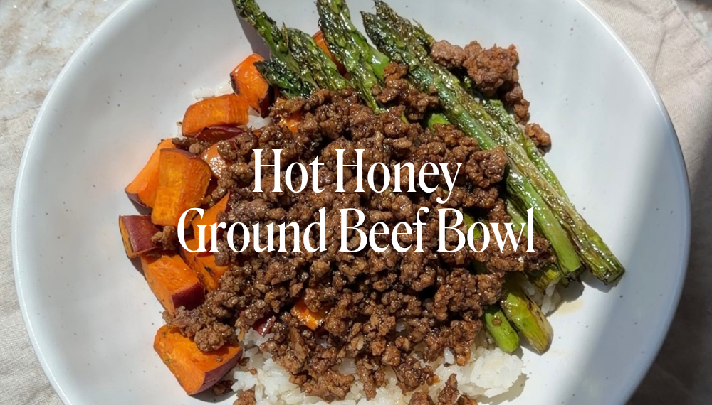 HOT HONEY GROUND BEEF BOWL