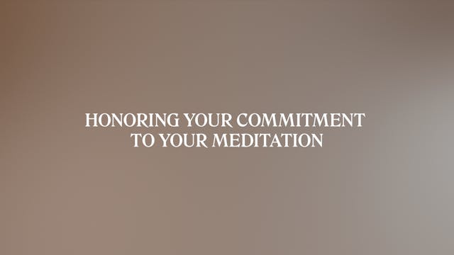 HONORING YOUR COMMITMENT TO YOUR MEDI...