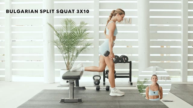 BULGARIAN SPLIT SQUAT (3X10)