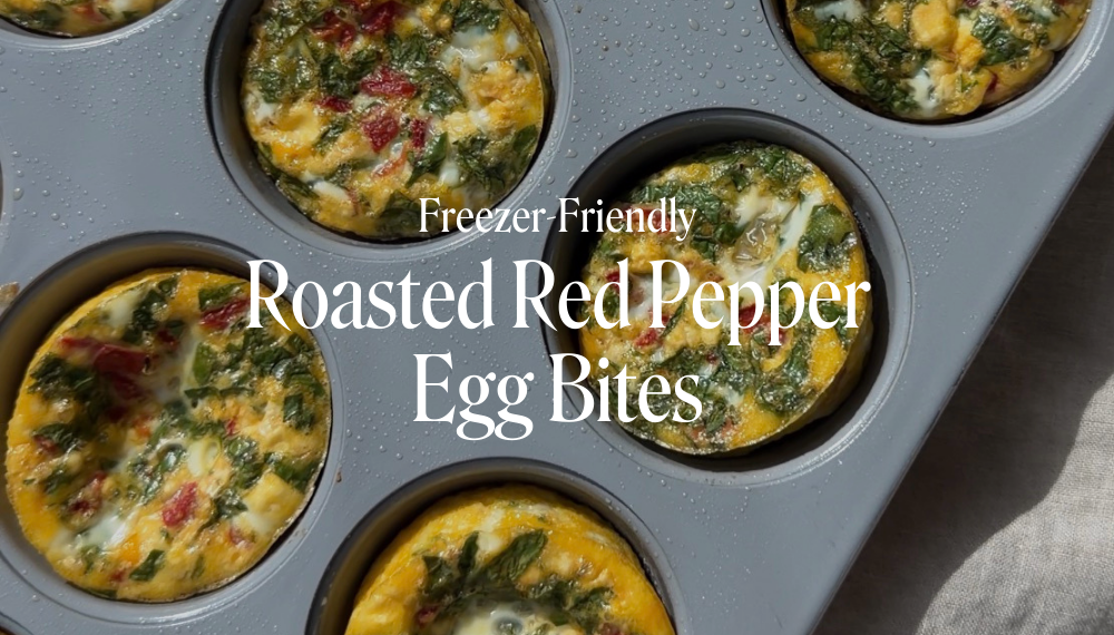 ROASTED RED PEPPER EGG BITES