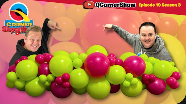 Q Corner Showtime LIVE!: Organic Balloon Garland with Wild Berry & Chartreuse