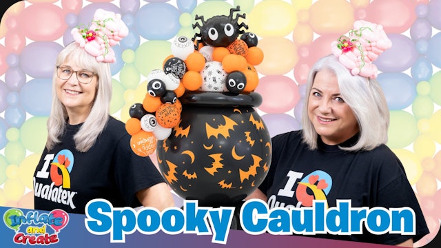 Spooky Cauldron Balloon Design
