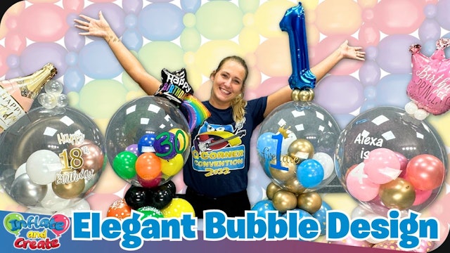 Elegant Personalised Bubble Balloon Gift Design