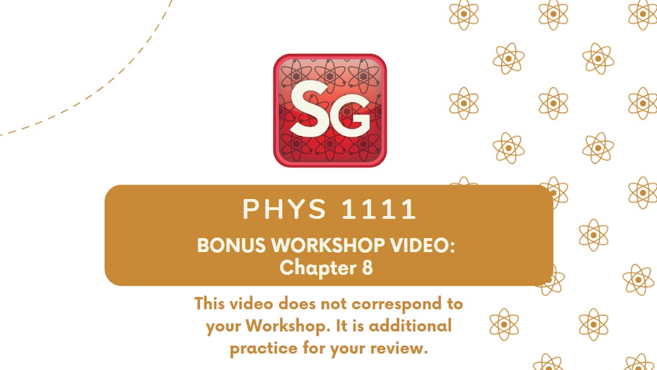 Bonus Physics 1 Chapter 8 Potential Energy & Conservation