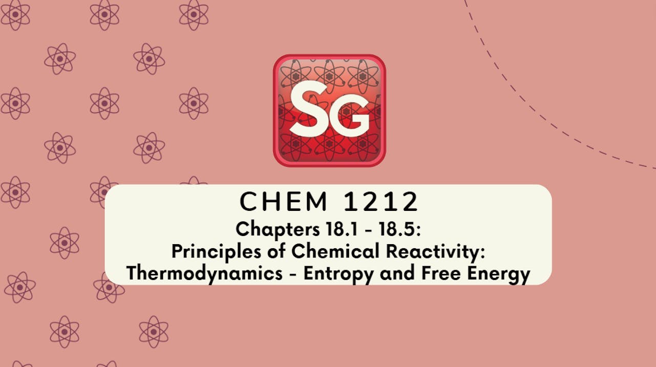 CHEM 1212 Chapter 18 Workshop (Video Rental)