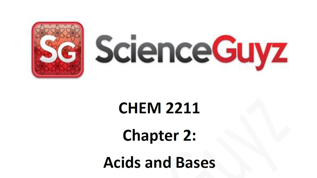 CHEM 2211 Chapter 2 (Video Rental)