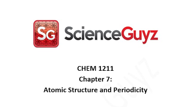 CHEM 1211 Chapter 7 + 8.4 Workshop (Video Rental)