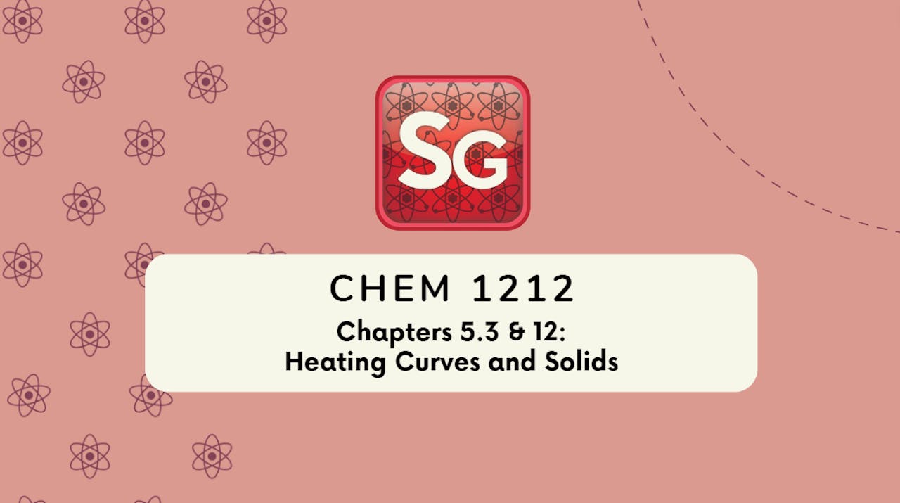 CHEM 1212 Chapter 5.3 & 12 Workshop (Video Rental)