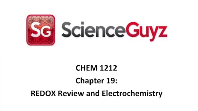 CHEM 1212 Chapter 19: REDOX Review & ...