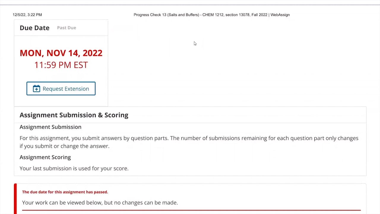 Spring 2023 CHEM 1212 Progress Check Preview (Buffers and Titrations